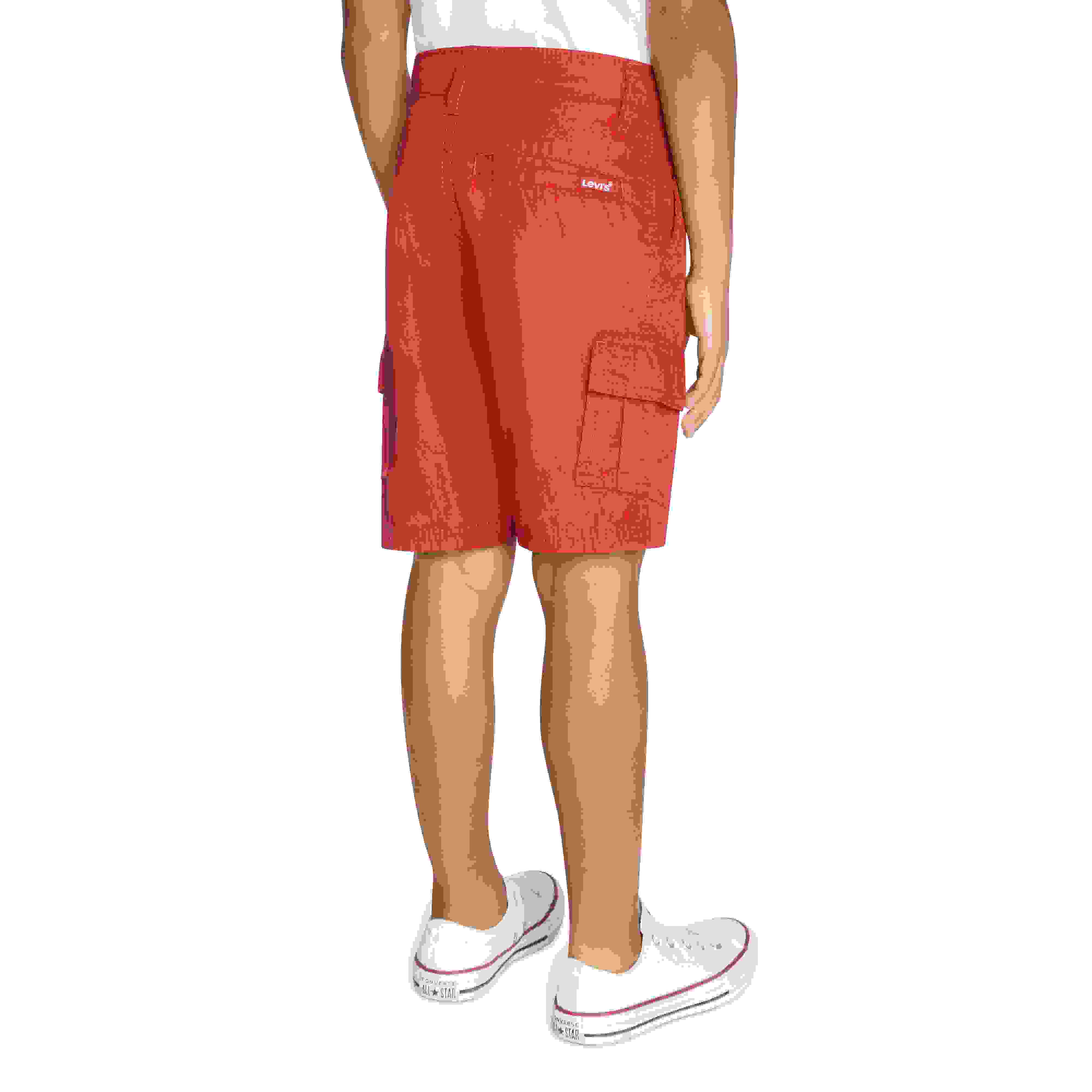 Levi's Red Tab Relaxed Little Boys' Red Cargo Shorts